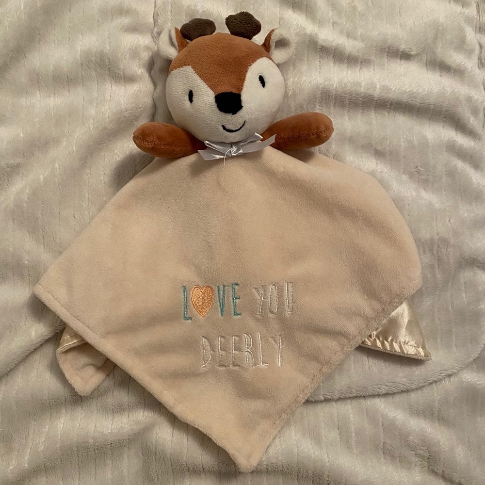 Baby Starters Deer "I love you deerly" Plush Baby Security Blanket Lovey
